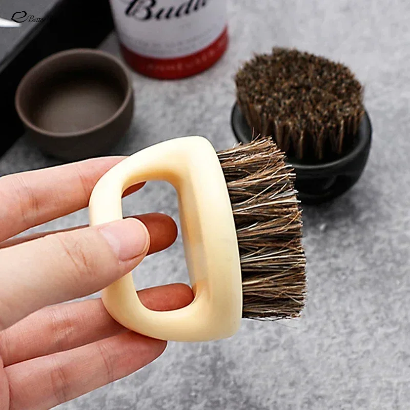 1pc Mini Soft Barber Neck Face Duster Brush Salon Cutting Cleaning Thumb Hairbrush Hair Sweep Shaving Brush Styling Make Tools