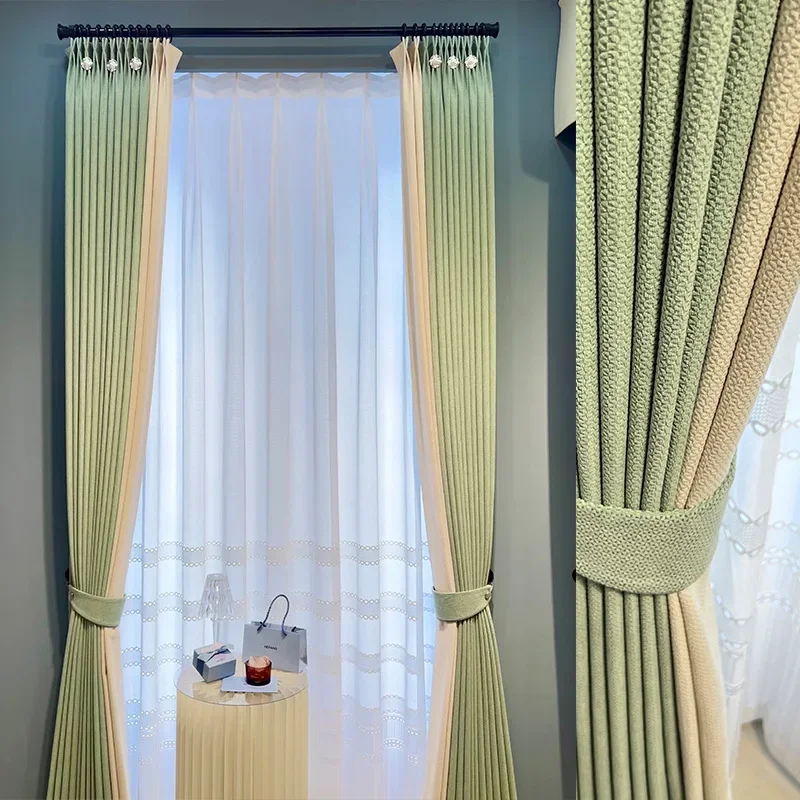 

(78) Customized Light Luxury New Style Living Room Bedroom Bay Window Balcony Curtain Gauze Curtain