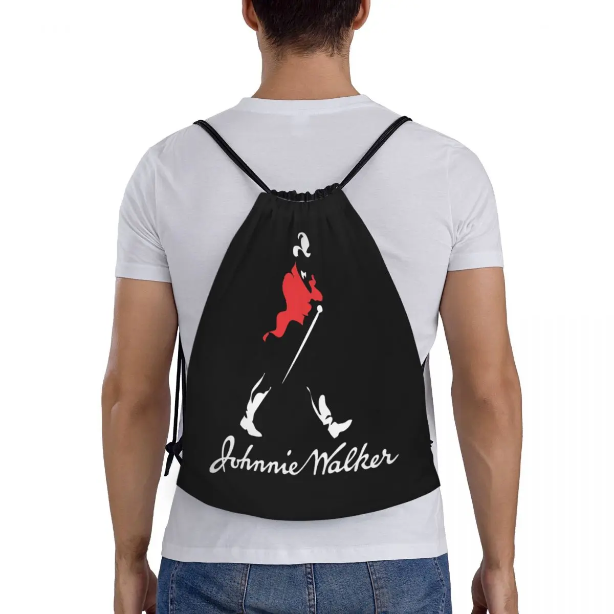 

Johnnie Walker Backpacks Casual Portable Drawstring Bags Shoes Bag Book Bags For Man Woman School