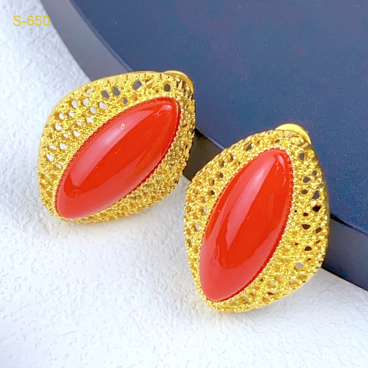 Fashion Ethiopian Bridal Necklace Earrings Sets With Pendant Indian Wedding 24k Gold Color Jewelry Set Dubai Choker Wholesales