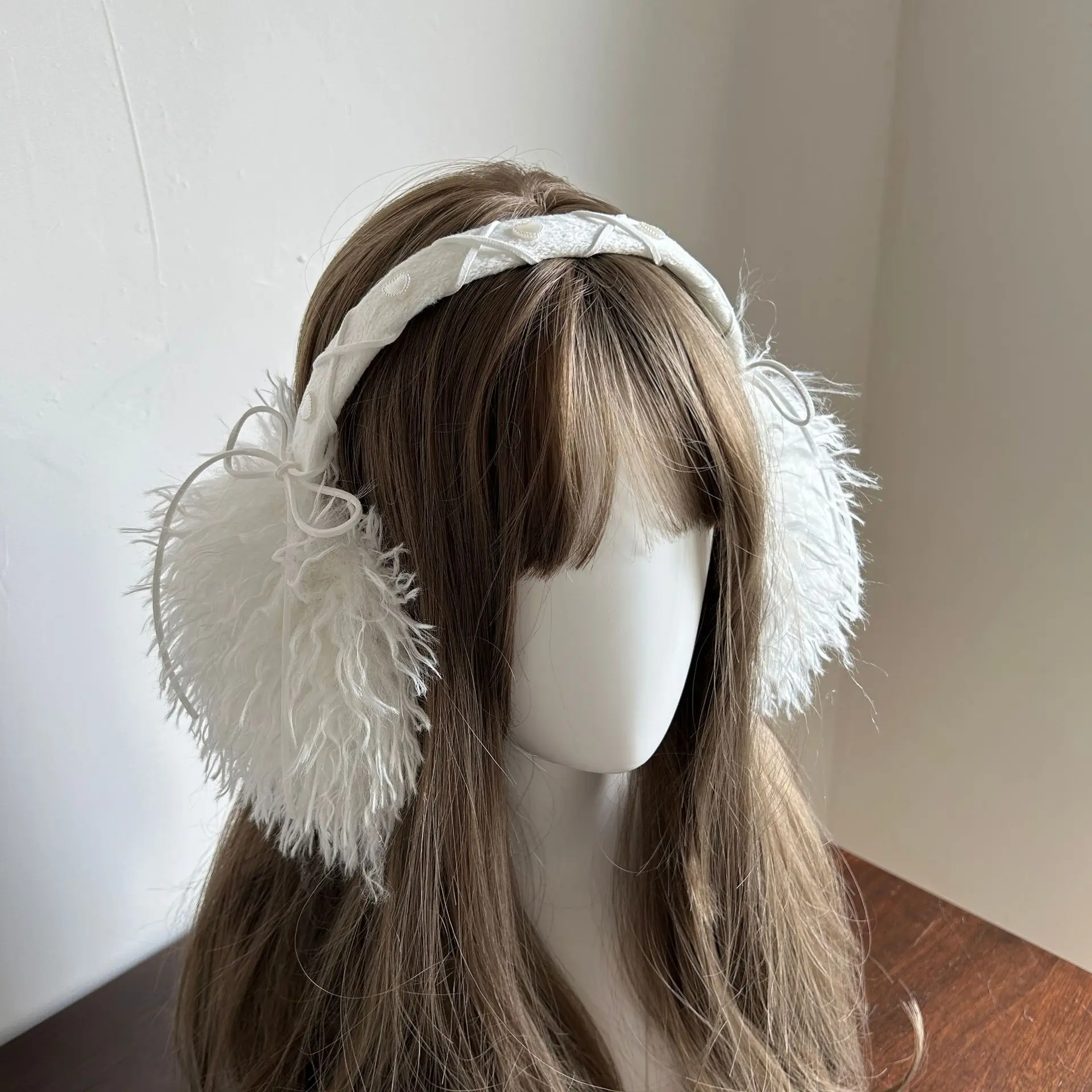 Inverno senhoras coreano alta moda nicho cachecol bonito ins estilo imitação de cabelo de coelho cachecol peludo engrossado borla cachecol