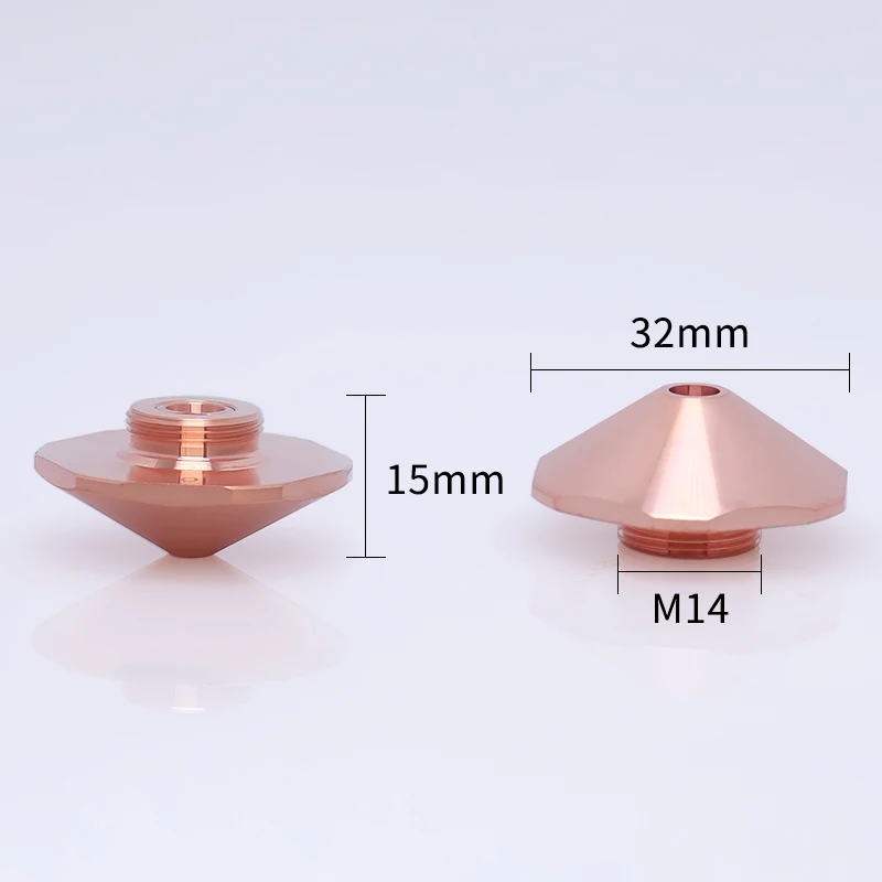 Bodor Laser Nozzle Dia.32H15M14 Fiber Laser Cutting Spare Parts Copper Nozzles With High Quality Factory Price Raymach Laser