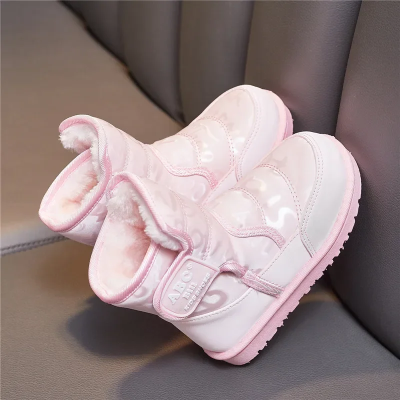Ботинки Детские Child Shoes Winter Boots for Children Antiskid Cotton Plush Girl Sneakers Lightweight Comfortable Boy Snow Boots