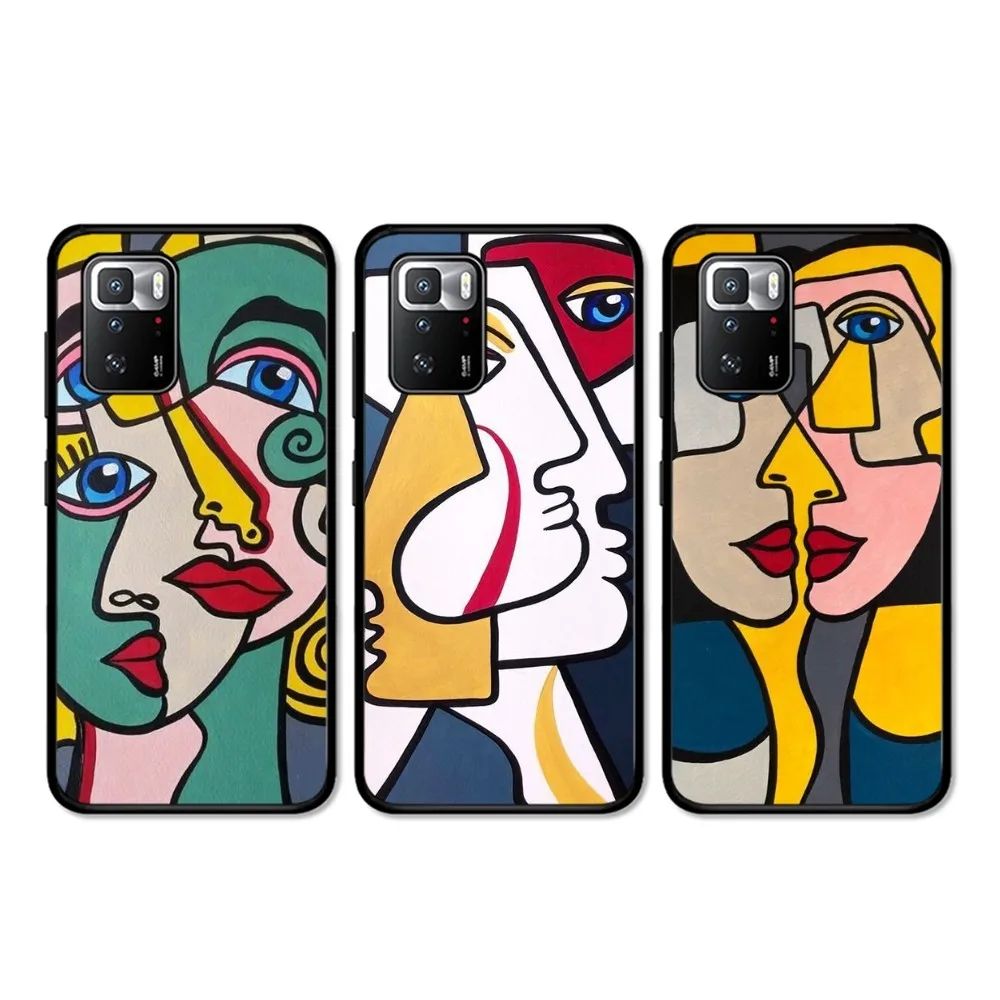 Picasso Abstract Art Painting Phone Case For Redmi 5 6 7 8 9 10 Plus Pro 6 7 8 9 A GO K20 K30 K40 Pro Plus F3 Fundas