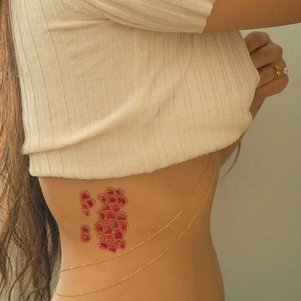 10PCS Waterproof Temporary Tattoos for Women Mermaid Fish Scale Tattoo Sticker Realistic  Performance Fake Tattoo Body Art