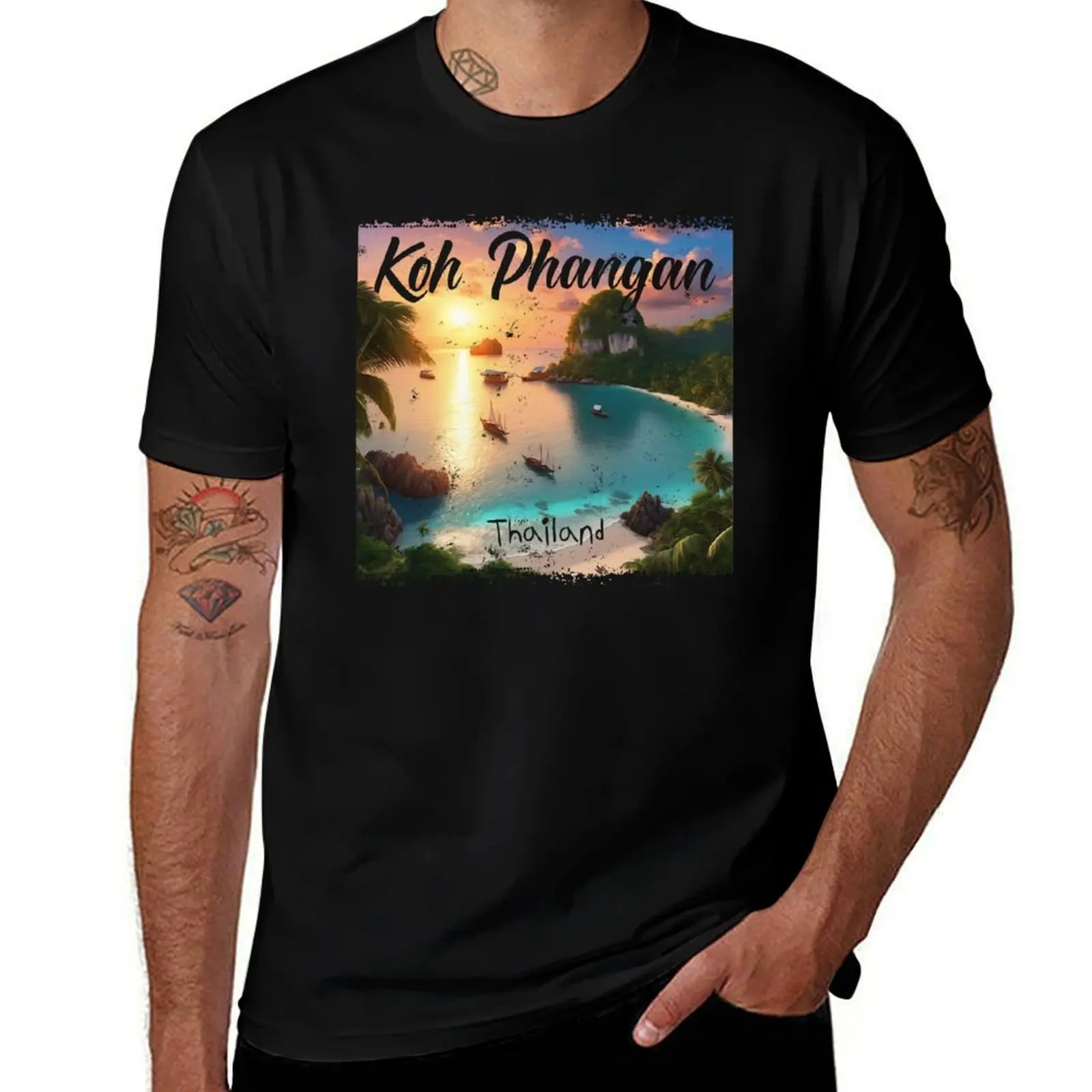 

Koh Phangan Thailand Sunset T-Shirt oversized t shirt Clothing shirts graphic custom t shirt t shirts for men