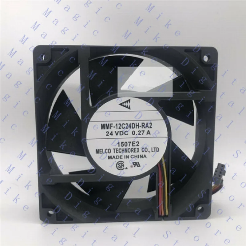 H  FOR Mitsubishi 12038 12CM 24V DC 0.27A MMF-12C24DH-RA2 3-line inverter fan