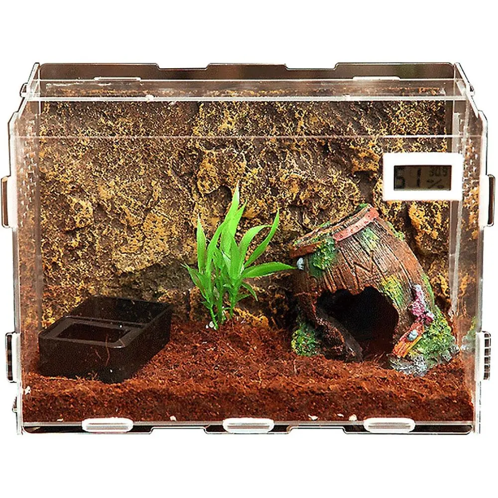 

Insect Feeding Box, Acrylic Reptile Breeding Box for Spider, Lizard, Scorpion, Horned Frog, Transport Feeding Case