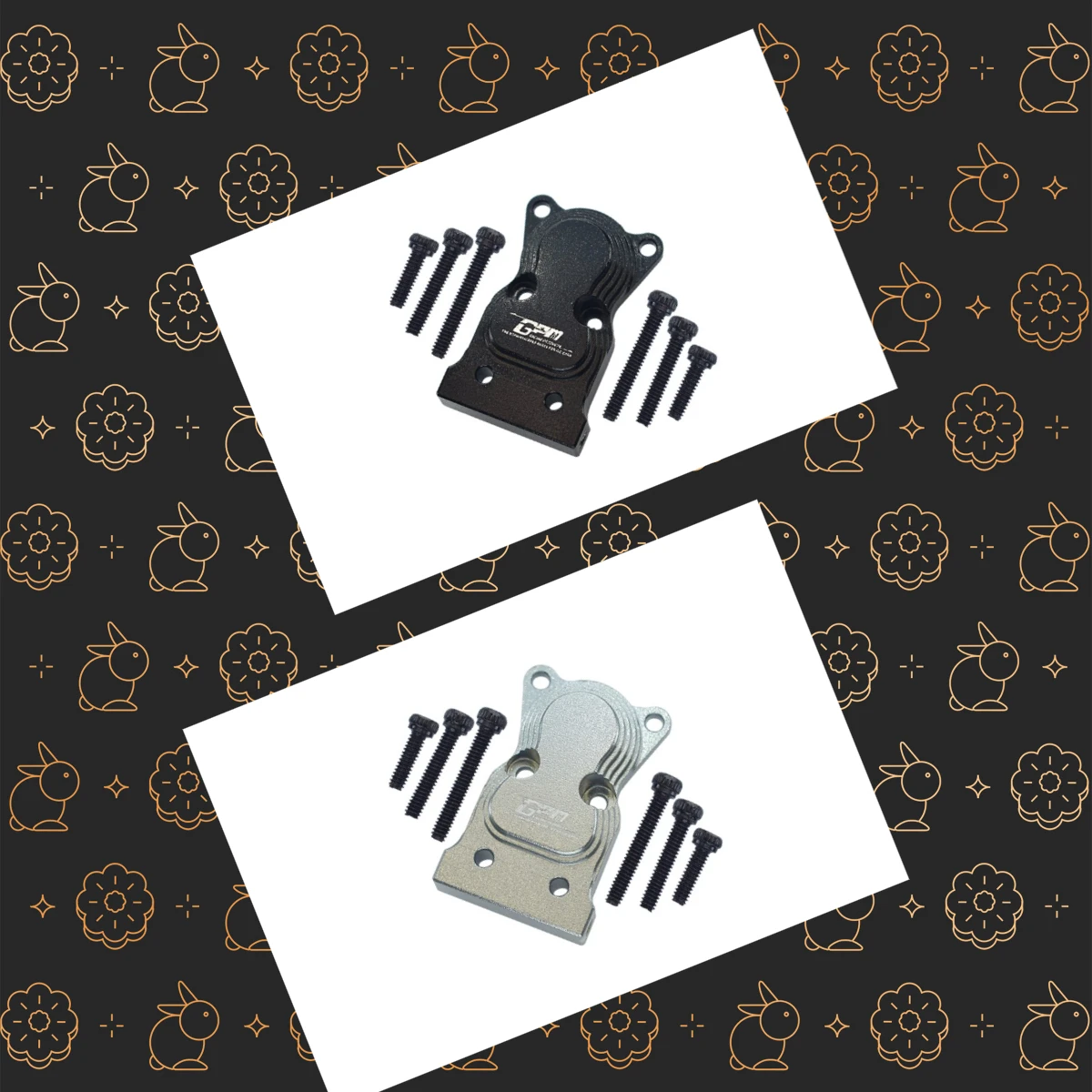 GPM Aluminum Front/Rear Gearbox Cover For AXIAL 1/24 SCX24 Jeep AXI00002