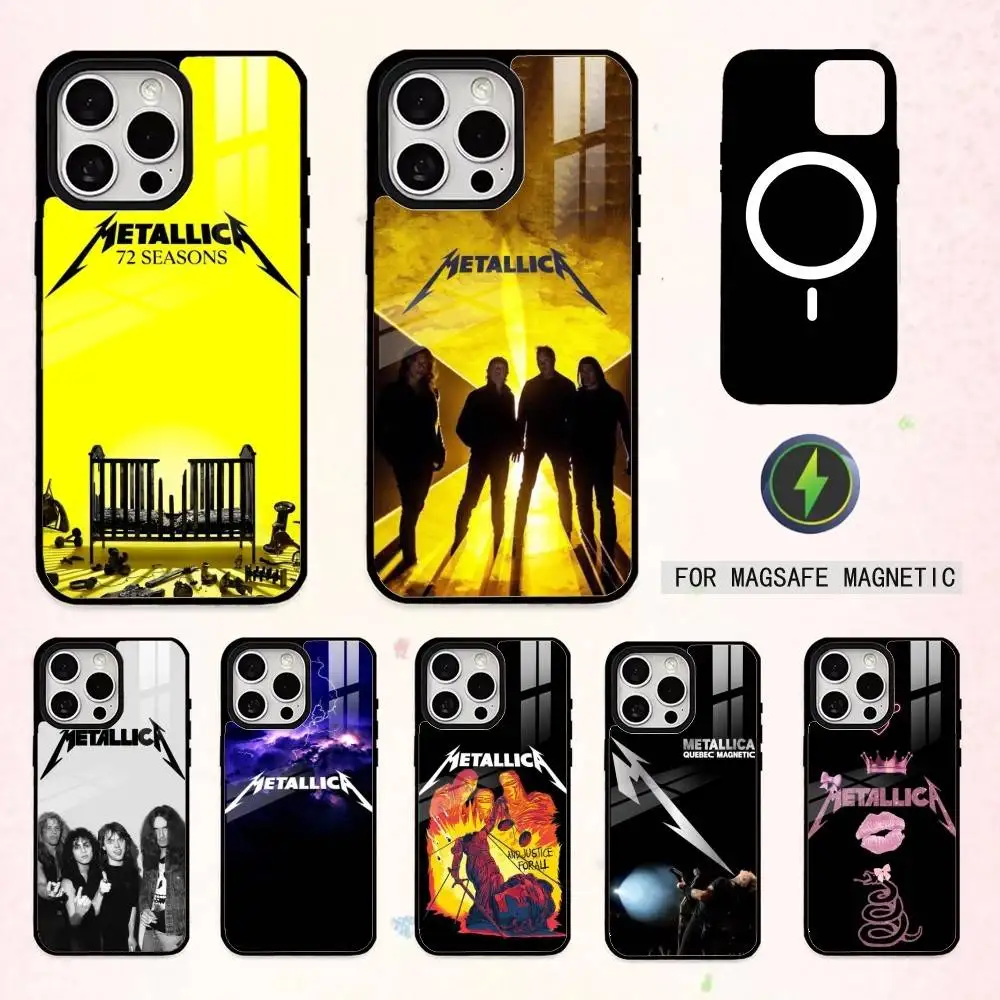 

B-Band 72 S-Seasons M-Metallica Phone Case For iPhone17,16,15,14,13,12,11 Plus,Pro Max Magnetic For Magsafe Wireless Charging
