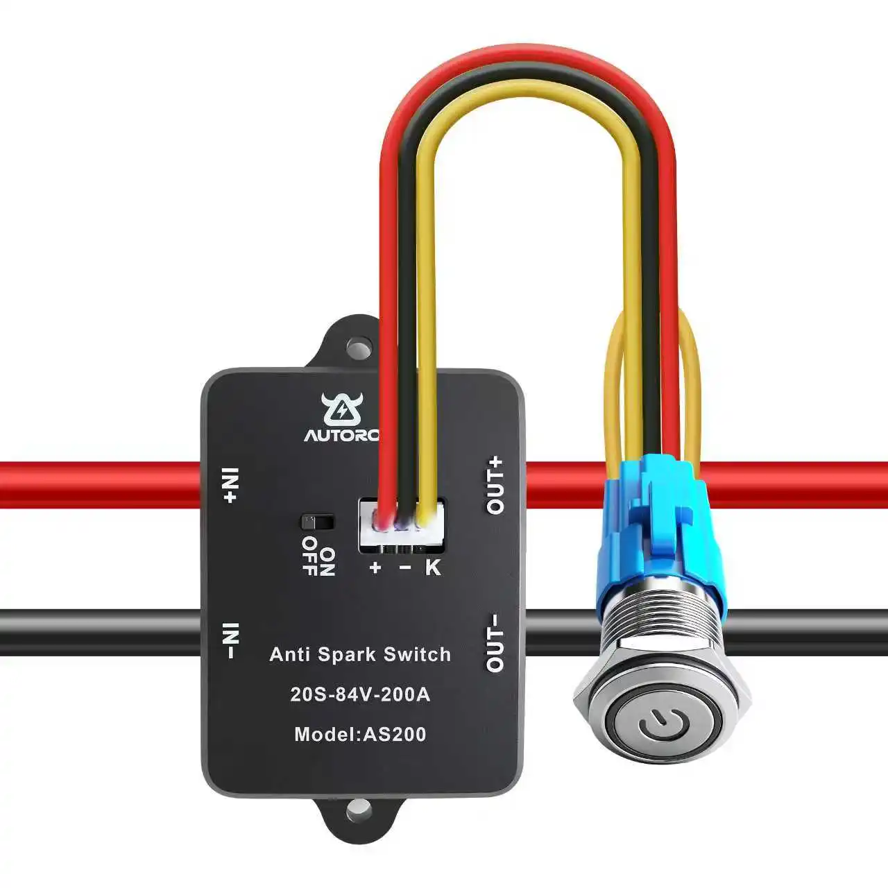 AliExpress NONE Autoro AS200 Anti Spark Power Switch 200A 84V DC 2-20S Lip Batteries for ESC Electric Skateboard Scooter Robots EBoat Ebike,etc