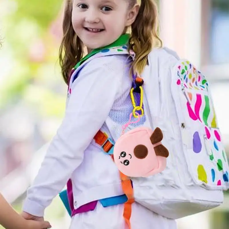 Bonito abacate bolsa de moedas de pelúcia fruta moeda bolsa pequena carteira dos desenhos animados mudança titular moda abacate saco de pelúcia pingente pequeno