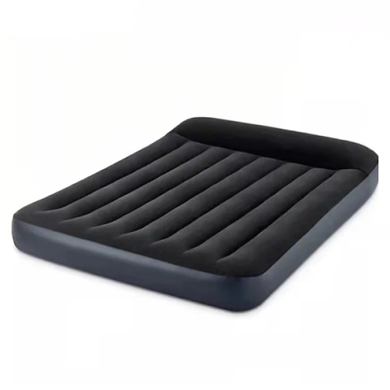 

A Hot saleC02 Avenli Jilong INTEX 64142 Inflatable Black 2-persons Airbed Built-in Pillow Flocked Camping Mattress for Indoor &o