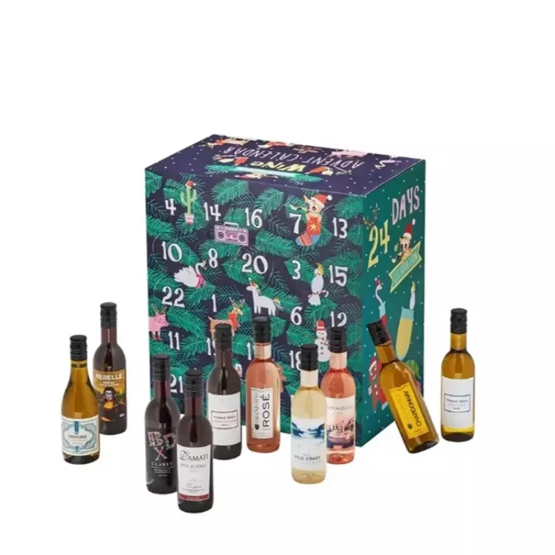 

Customization.Customized Luxury Large Size Competitive Price Wine Bottle Advent Calendar Box