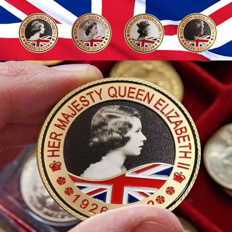 Royal Family Challenge Coins Collectible Souvenir Gifts Queen Of England Memorabilia Queen Elizabeth II Commemorative Coin