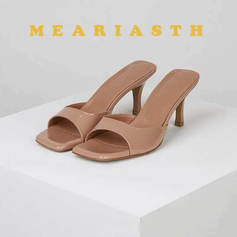 

2025 Women High Heel Sandals Summer New Fashion Square Toe Open Toe Women Elegant Casual Comfortable Black High Heel Sandals