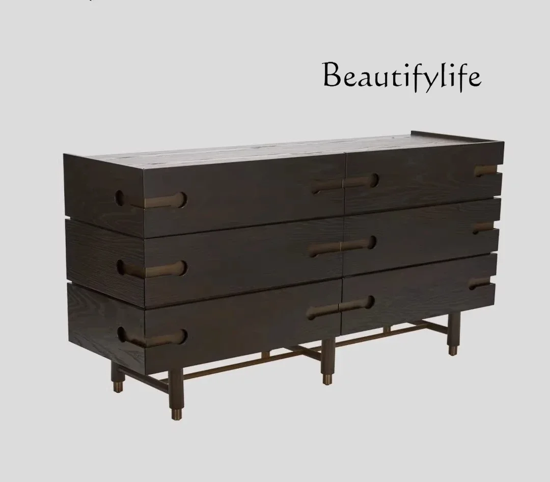 

BJ Nordic Modern Simple Solid Wood Cabinet Designer Creative B & B Hotel Leisure Storage Advanced Sense