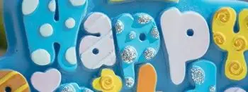 Vela de cumpleaños para fiesta infantil, decoración creativa de pastel de niño con palabra feliz