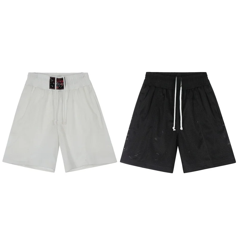 

Летние дышащие спортивные мужские и женские свободные прямые брюки длиной пять четвертей, модные уличные брюки