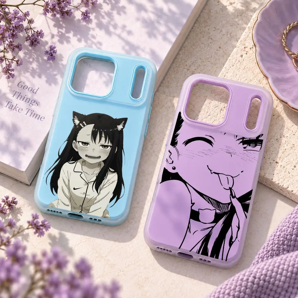 Ne me joue pas, Miss Nagatoro Coque de téléphone iPhone 18 17 16 15 14 13 Pro Max 2 en 1 Coque en gelée Housse souple mate