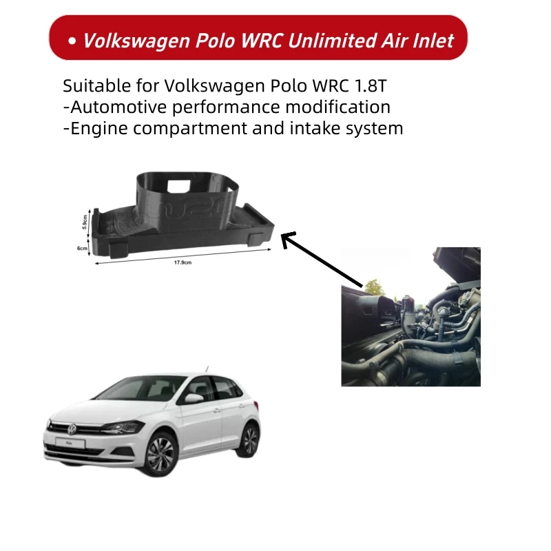 

Unrestricted Air Intake Inlet For Volkswagen VW Polo WRC 1.8T Boost Engine Air Flow Upgrade Tuning Intake System Accessory