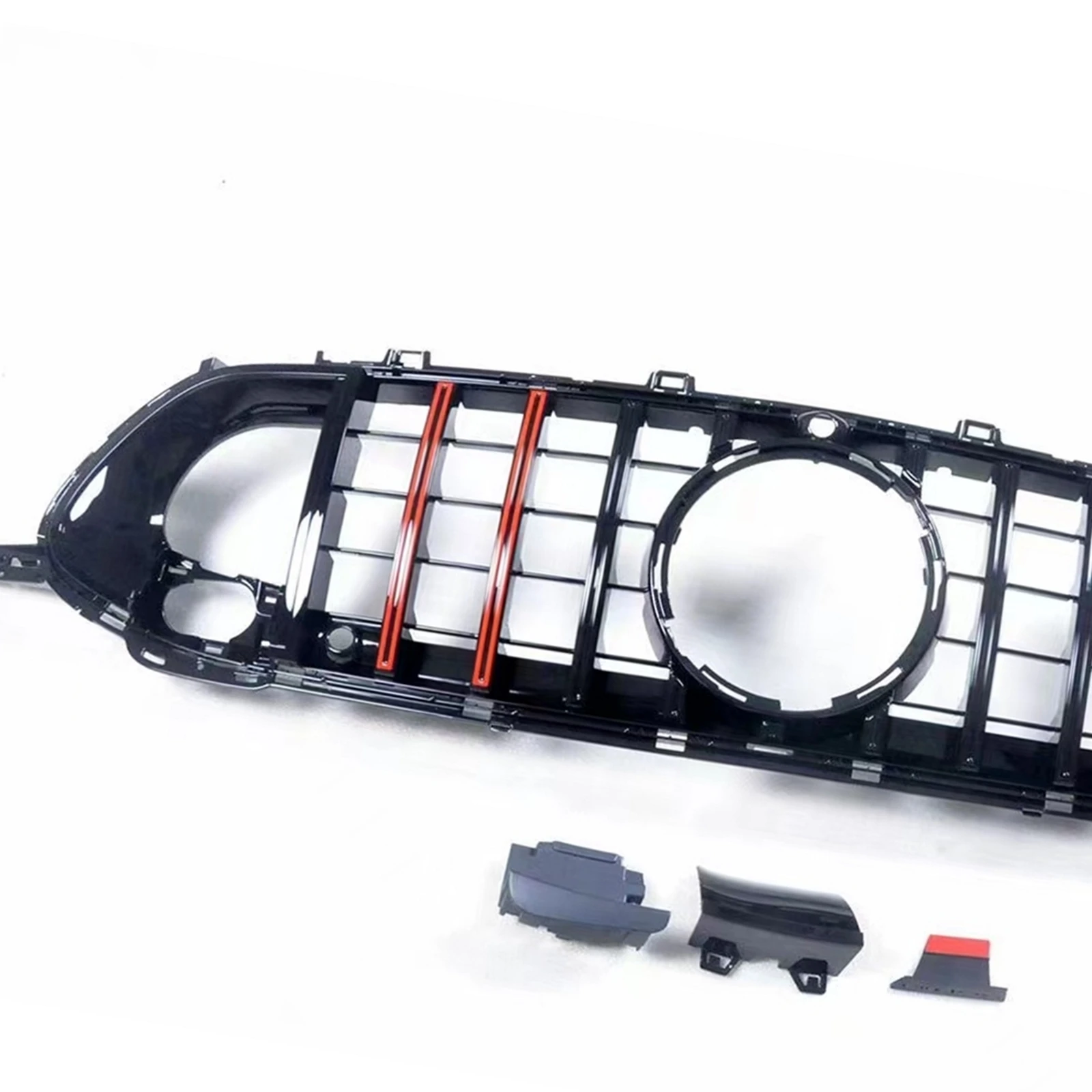 

Upper Bumper Hood Mesh Grid Front Grille Racing Grills For Mercedes Benz W290 AMG GTS 4 Door 2018-up 43 53 63S
