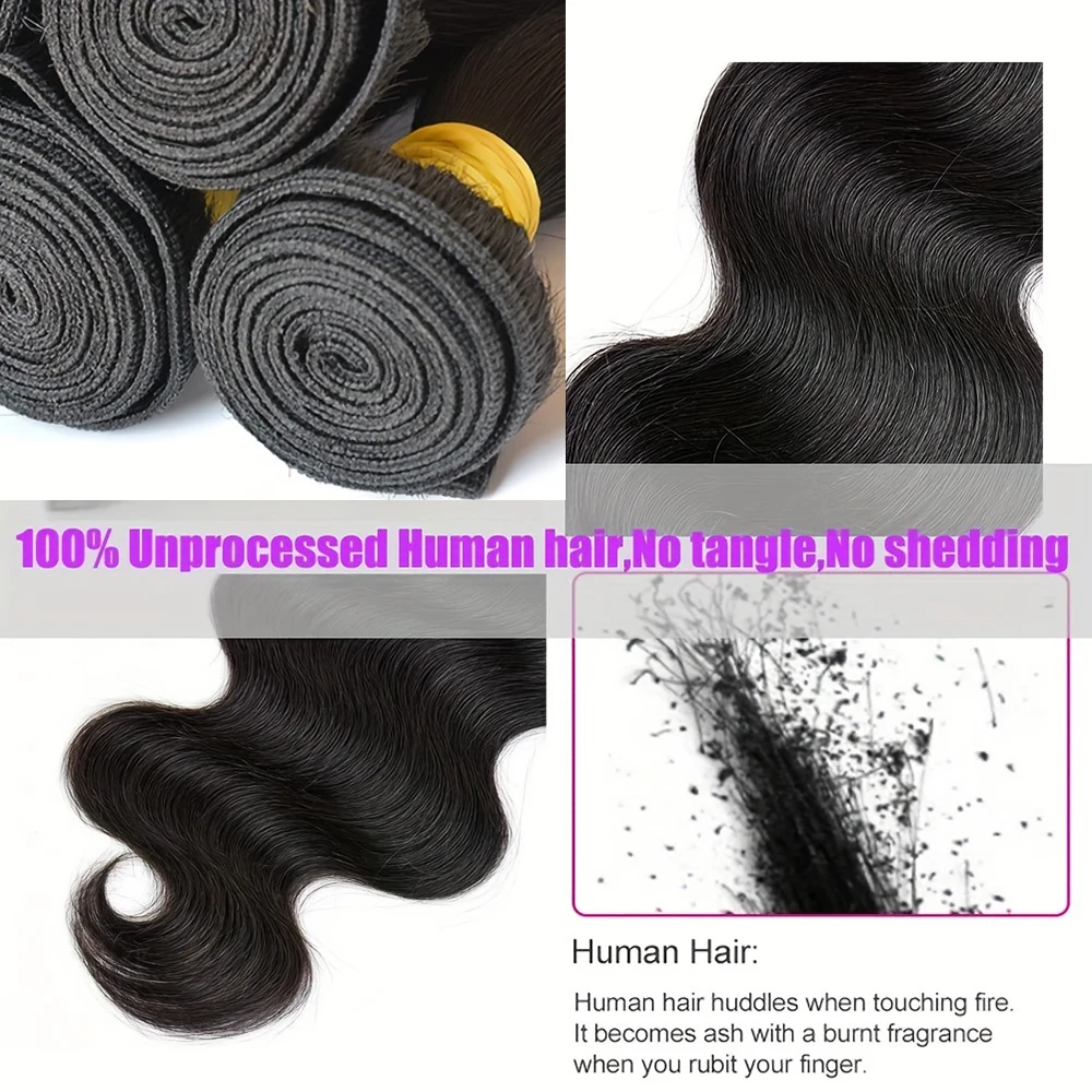 30 36 بوصة فضفاض الجسم موجة حزم 14A الخام نسج حزم 1 3 4 قطعة 100% وصلات شعر بشرية البرازيلي ريمي موجة الشعر حزم
