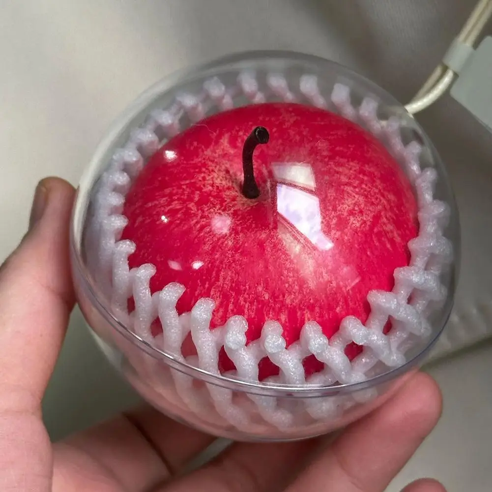 الإبداعية أبل مقلد سيارة زخرفة الفاكهة مرآة الرؤية الخلفية قلادة ديكور حقيبة قلادة ديكور السيارات الداخلية زينة عيد الميلاد