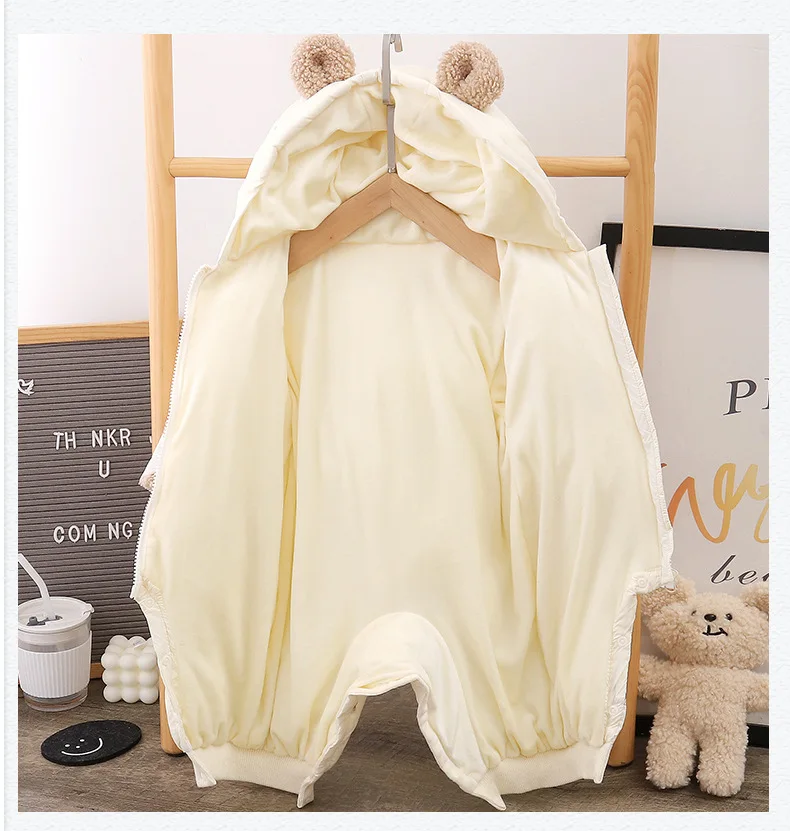 Rompers for Baby Girls Winter Hoodies Bodysuits & One-pieces 5-day Shipping Baby Clothes Cute Korea Style