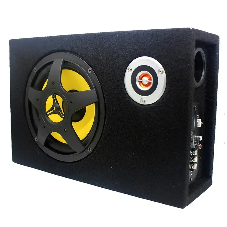 

2025Car audio refitted 8-inch subwoofer car 12V shock active subwoofer with tweeter amplifier