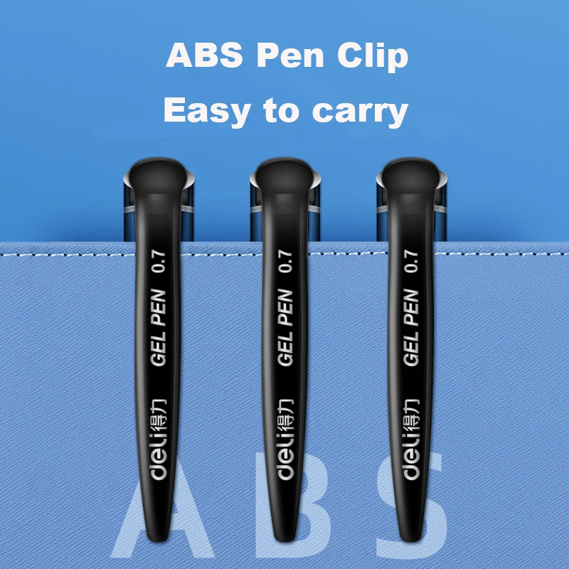 ديلي 0.7 مللي متر هلام القلم الحبر الأسود استبدال القلم الملء امتحان القلم القرطاسية اللوازم المكتبية المدرسية الكتابة