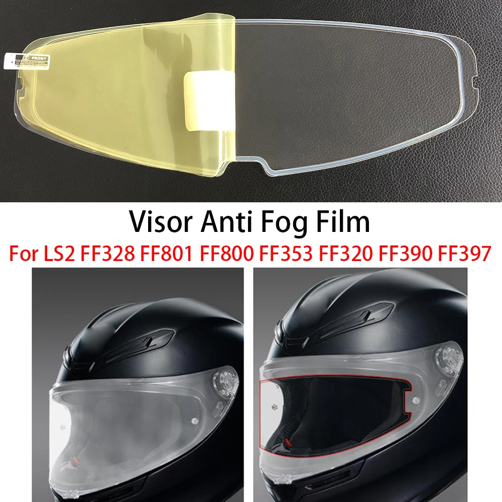 Anti Fog Film For LS2 FF328 FF801 FF800 FF353 FF320 FF390 FF397 Anti-fog Insert Sticker Mtorcycle Helmet Visor Accessories