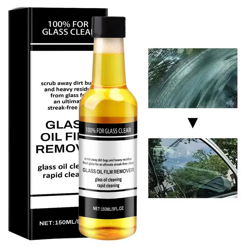 

Oil Film Cleaner For Car Window 150ml Automotive Windows Stain Spot Cleaner Protective Automotive Accessory For Front