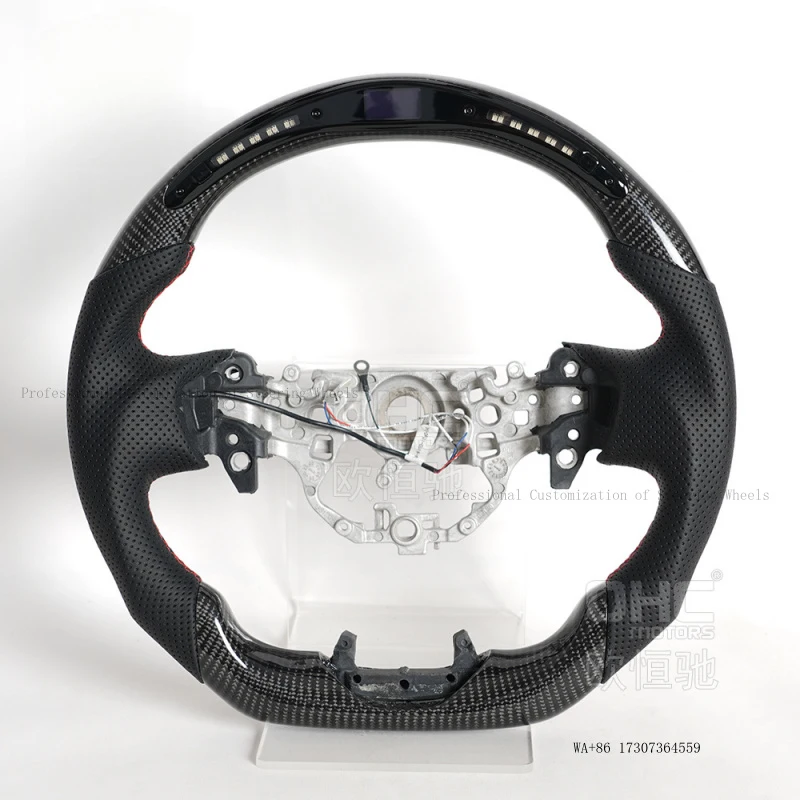 

New Suitable for 24 Toyota Crown, Alphard, Camry models, universal upgrade LED carbon fiber car steering wheel