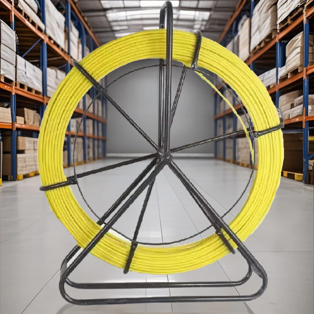 

100m Electrician Wire Threading Machine 4/5/7mm Fiberglass Wire Cable Running Rod Fish Tape Rodder Cable Unclogger Leader