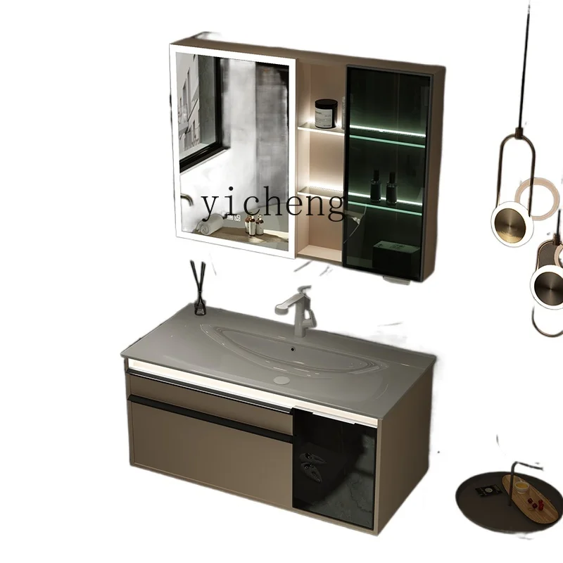 

ZM Bathroom Cabinet Combination Integrated Ceramic Basin Bathroom Counter Basin Bottom Washbasin Washstand