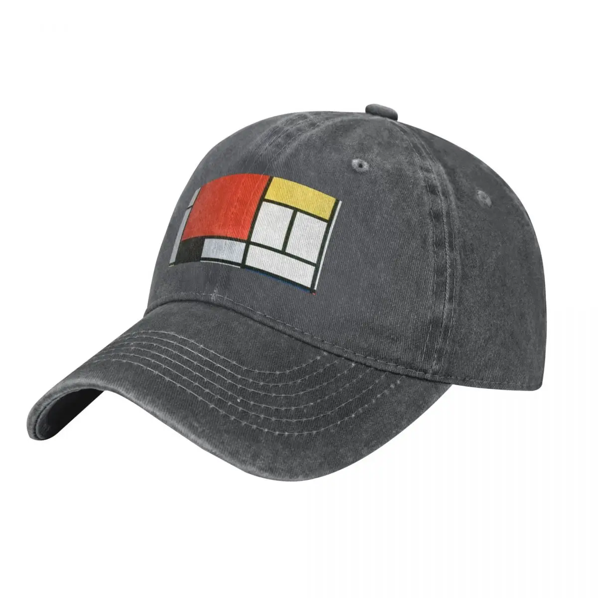 Piet Mondrian, Composition in red, yellow, blue and black Baseball Cap Snap Back Hat fishing hat Girl Men's