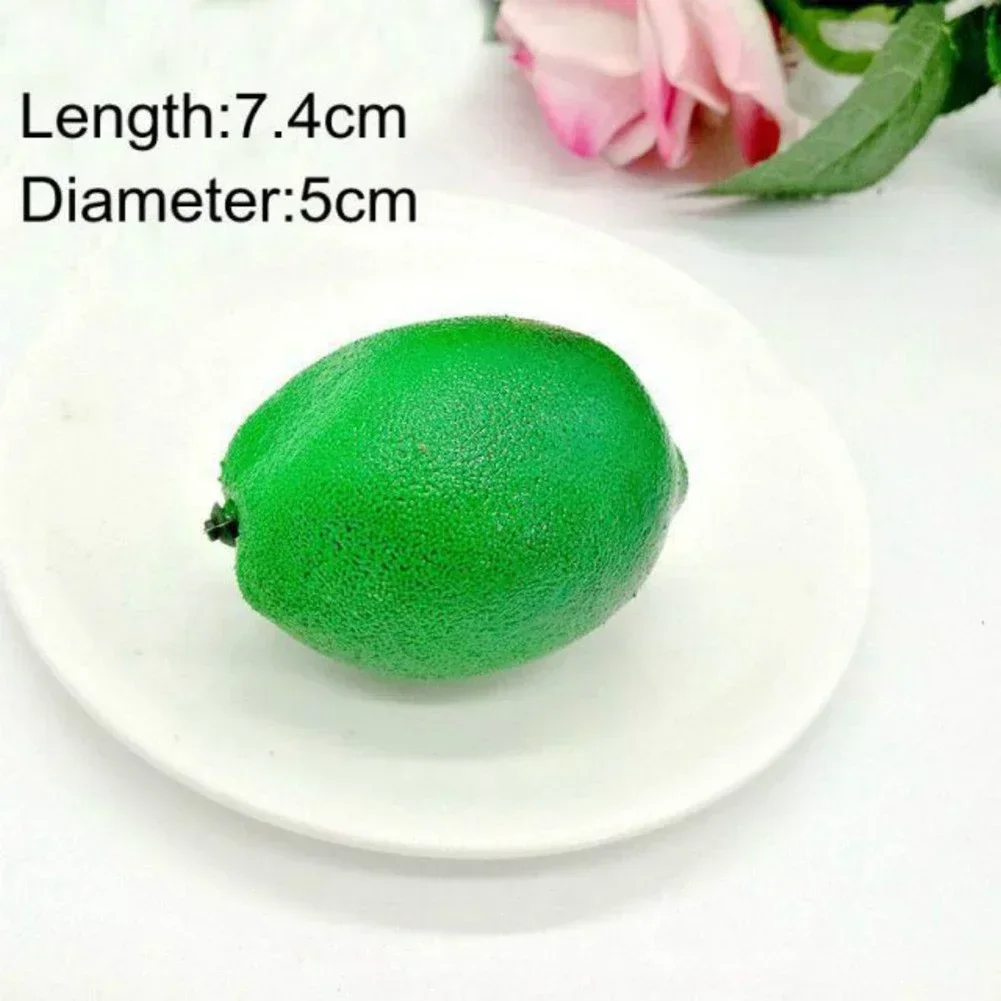1 Pc Artificial Yellow Lemon Fruit Realistic Simulation Wedding Party Kitchen Cabinet Dining Table Summer Mall Market Decoration
