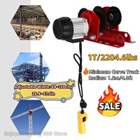 1000kg Electric Hoist Wire Winch Lifting Crane Cable Hoist Winch for Garage Elevator  Factory Warehouse
