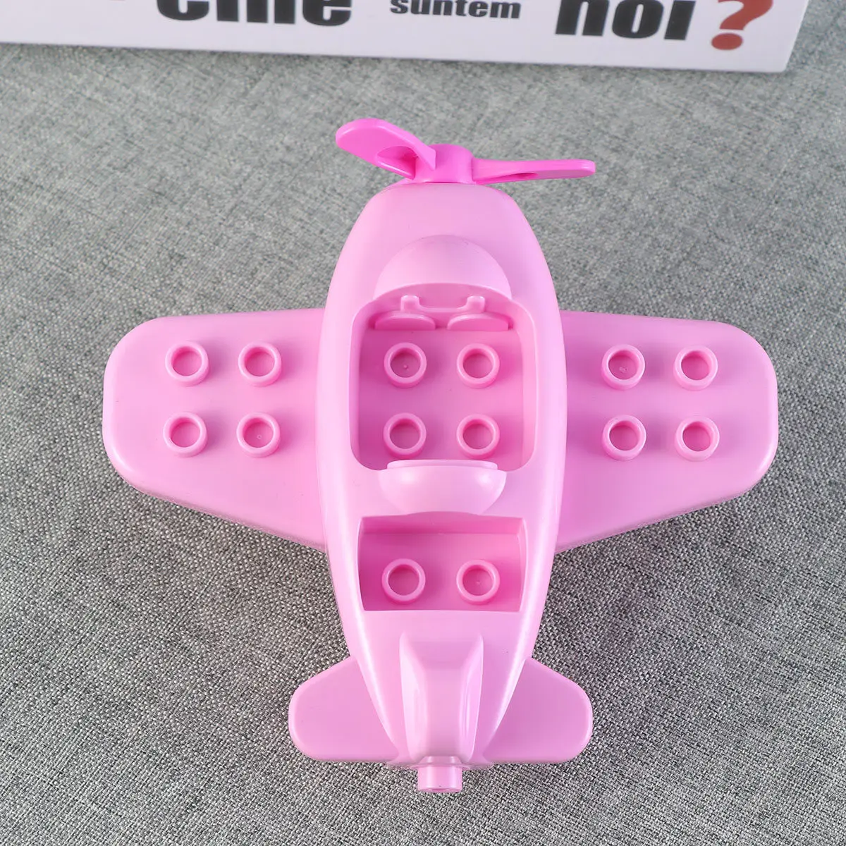 

Pink Airplane Assembly Kit for Kids Educational DIY Puzzle Enhances Hand Eye Coordination Fine Motor Skills