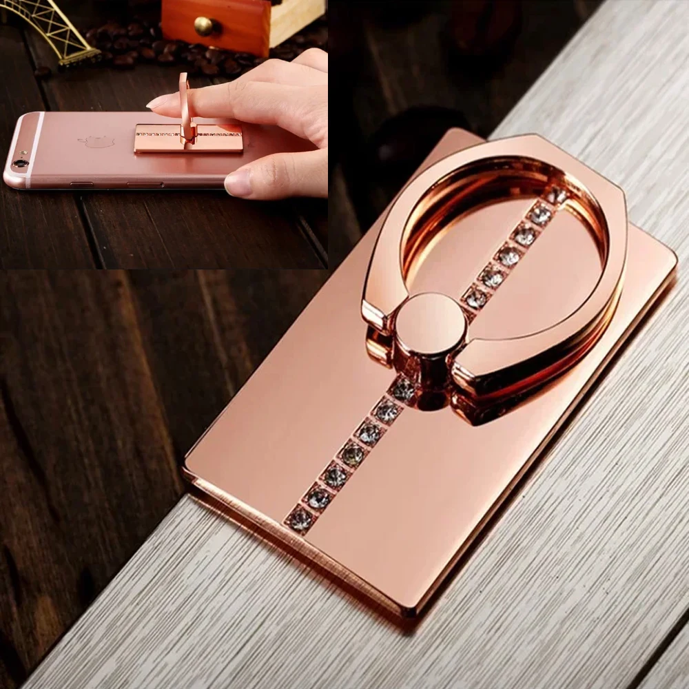 

Mobile Phone Holder Square Finger Ring Holder Car Holder for IPhone Socket Smart Phone Grip Car Mount Stand for Samsung Xiaomi