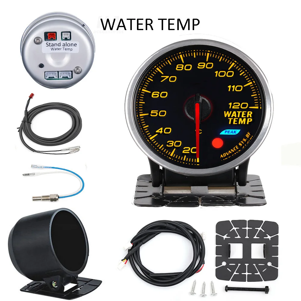 HA Zubehör Auto-Anzeige Standalone-Anzeige 60MM Def I BF Style Wassertemperatur Öltemperatur Öldruck Drehzahlmesser RPM Abgastemperatur Ladedruck Turbo AFM – Detail 9