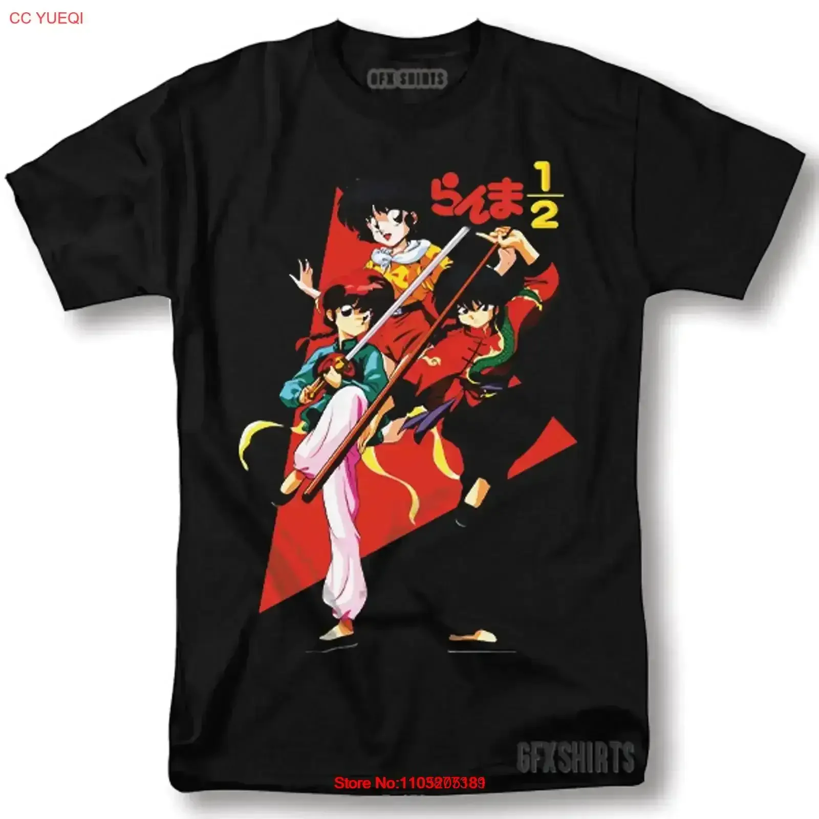 Ranma 1 2 T Shirt Anime Manga Shampoo Rumiko Takahashi Girl Kawaii vintage Washed Stylish graphic Versatile Casual Stretched