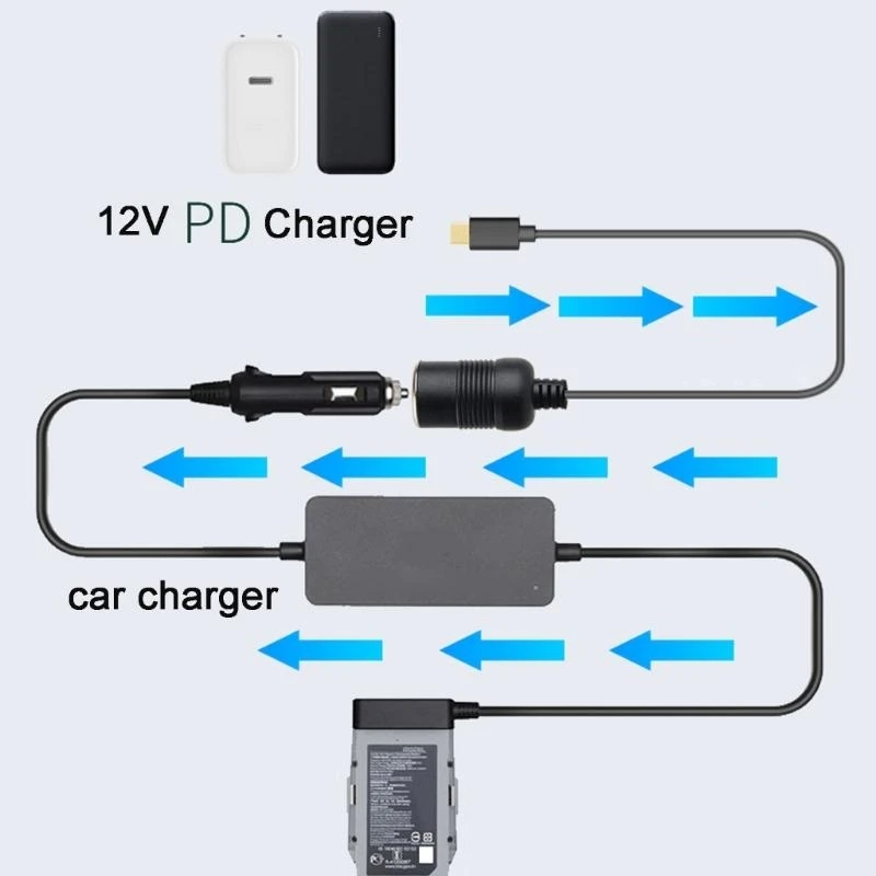 USB نوع C إلى 12 فولت سيارة ولاعات السجائر المقبس أنثى محولات الطاقة كابل لمسجلات القيادة السيارات أفضل بيع #3