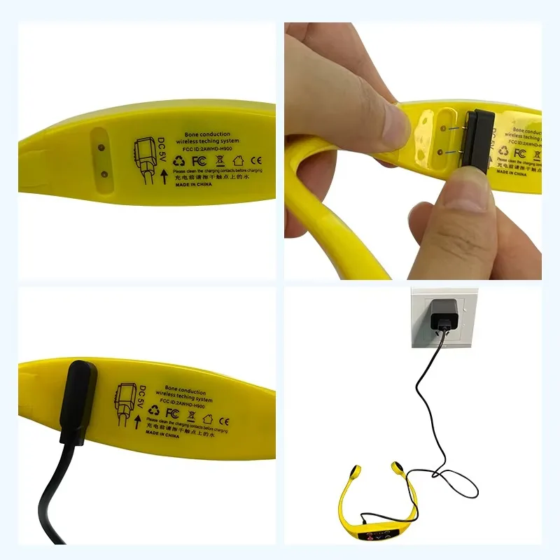 

Swimming Coaching Communicator 1 Walkie Talkie 10 H904 Bone Conduction Headphones Swimtalk System