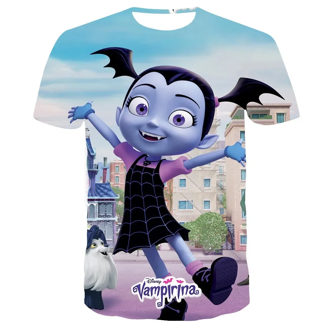 قمصان فتاة Vampirina |   تي شيرت فامبيرينا |   تي شيرت بناتي |   قمم التي شيرت - قمصان ديزني - Aliexpress