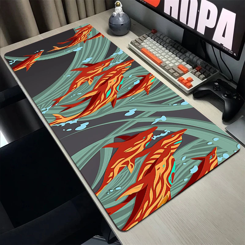 Imagem -02 - Computer Gaming Mouse Pad para Gamer Xxl Csgo Desk Acessórios Game Carpet Print Stream Mousepad Waterproof Table Pad Xxl 900x400