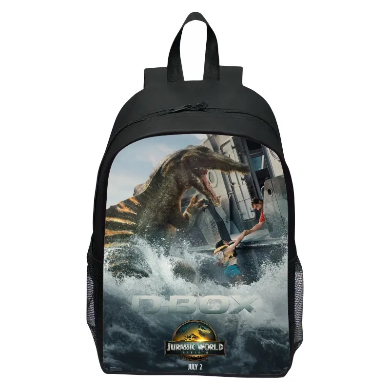 مطبوعة العالم الجوراسي تولد من جديد ديناصور على ظهره المدرسة الابتدائية الكرتون العالم الجوراسي على ظهره