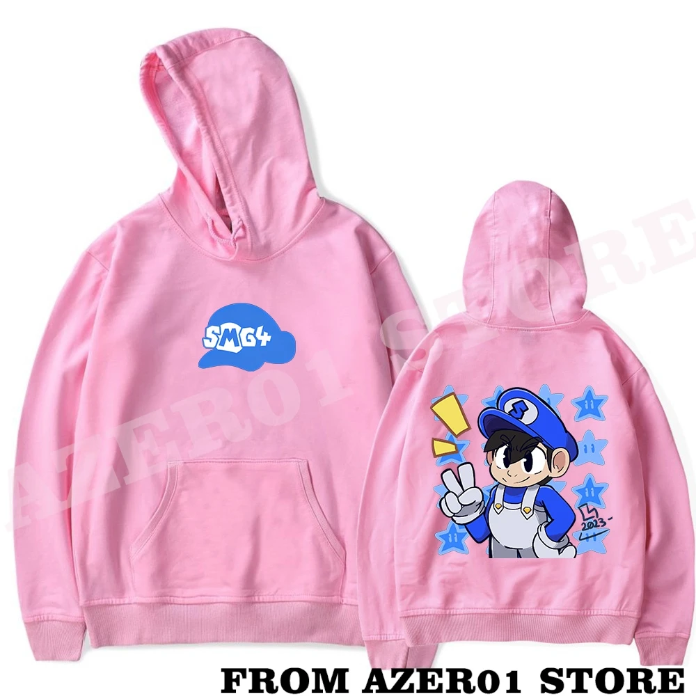 SMG4 Merch Hoodies para homens e mulheres, moletom com capuz, manga comprida, logotipo, Sweet Streetwear, inverno