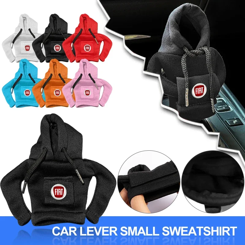

1pcs Car Gear Shift Hoodie Cover Shift Cover Gear Handle Decoration For Fiat 500 Punto 124 125 500 Bravo Stilo Panda